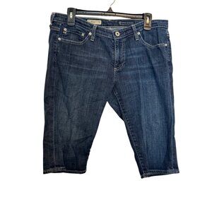 Adriano Goldschmied Womens Malibu Crop Denim Pants 30R Blue Stretch Cotton Blend